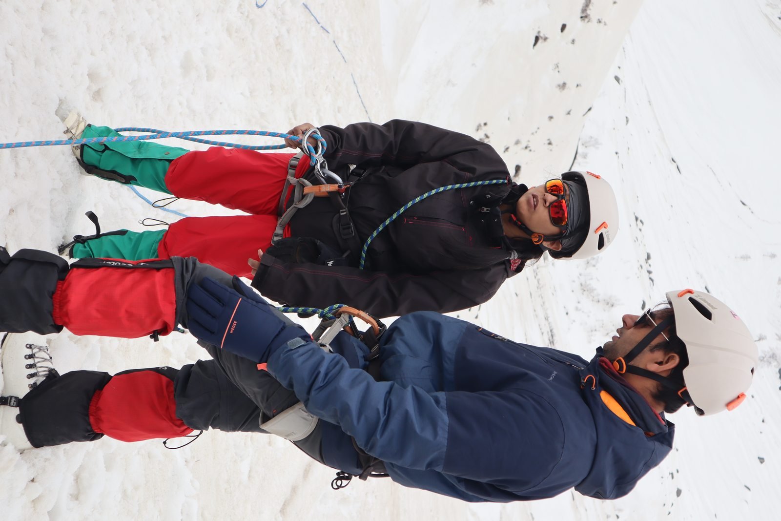 Friendship Peak summit ridge overlooking Pir Panjal range