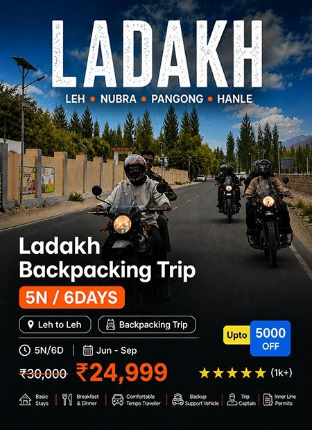 Ladakh Backpacking Trip (Leh • Nubra • Pangong • Hanle)